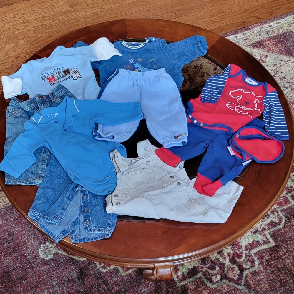 Baby boys clothing 3-6 mth. Mostly fall, winter, early, spring.